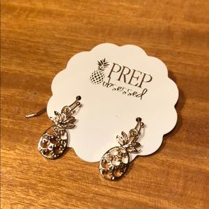Prep Obsessed Bryanne Gold Pineapple Earrings